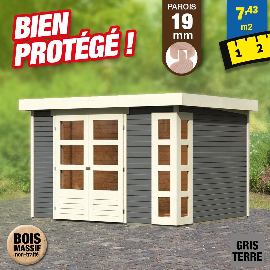 Serfouette 22 cm panne et langue Compact - manche bois 50 cm certifié PEFC 100%