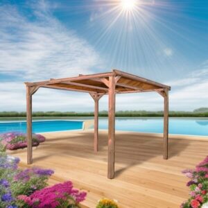 Pergola - Bois massif - 8.88m2