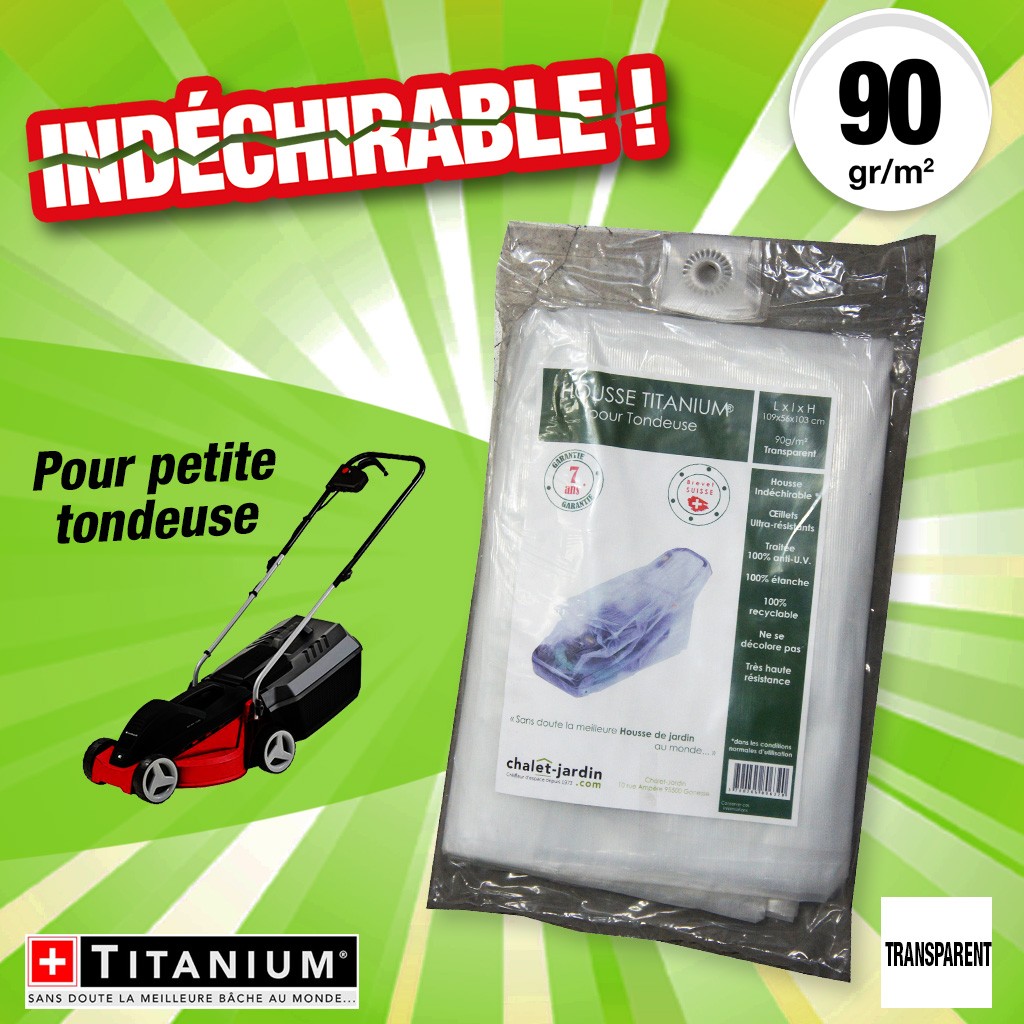 housse protection indechirable petite tondeuse