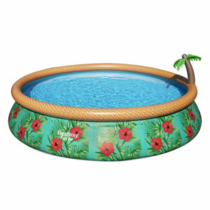 Piscine autoportante avec fontaine - Ronde - D457xH84cm
