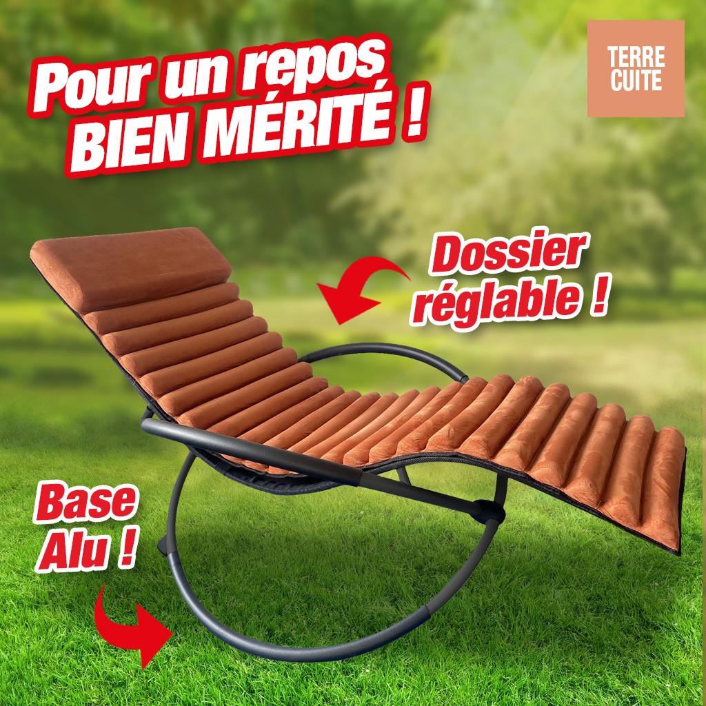 bain de soleil swing luxe - terra cotta