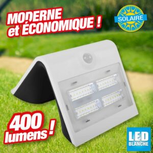 Lampe d'extérieur à énergie solaire 400 lm blanc