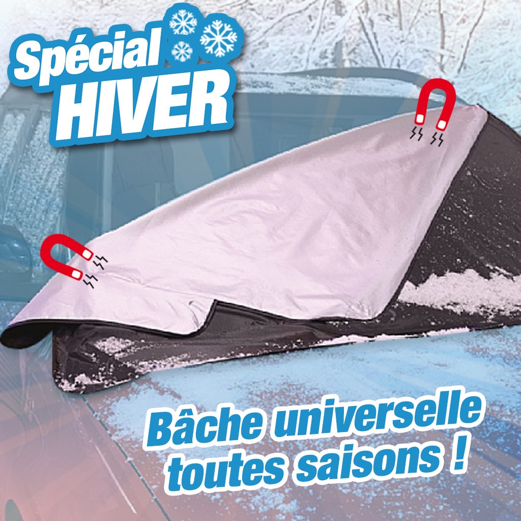 Bâche de protection de votre pare-brise magnétique pour voiture