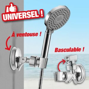 Porte douche ventouse