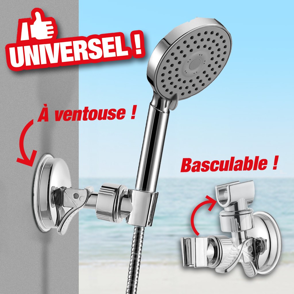 Porte douche ventouse