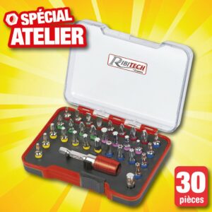 COFFRET 30 EMBOUTS TOURNEVIS PORTE-EMBOUT ET ADAPT DOUILLE