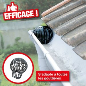 FILTRE POUR GOUTTIÈRE EN LOT DE 2