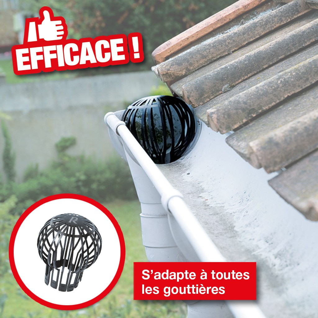 FILTRE POUR GOUTTIÈRE EN LOT DE 2