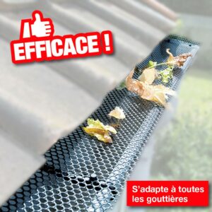 GRILLAGE DE PROTECTION POUR GOUTTIÈRE AVEC CROCHETS