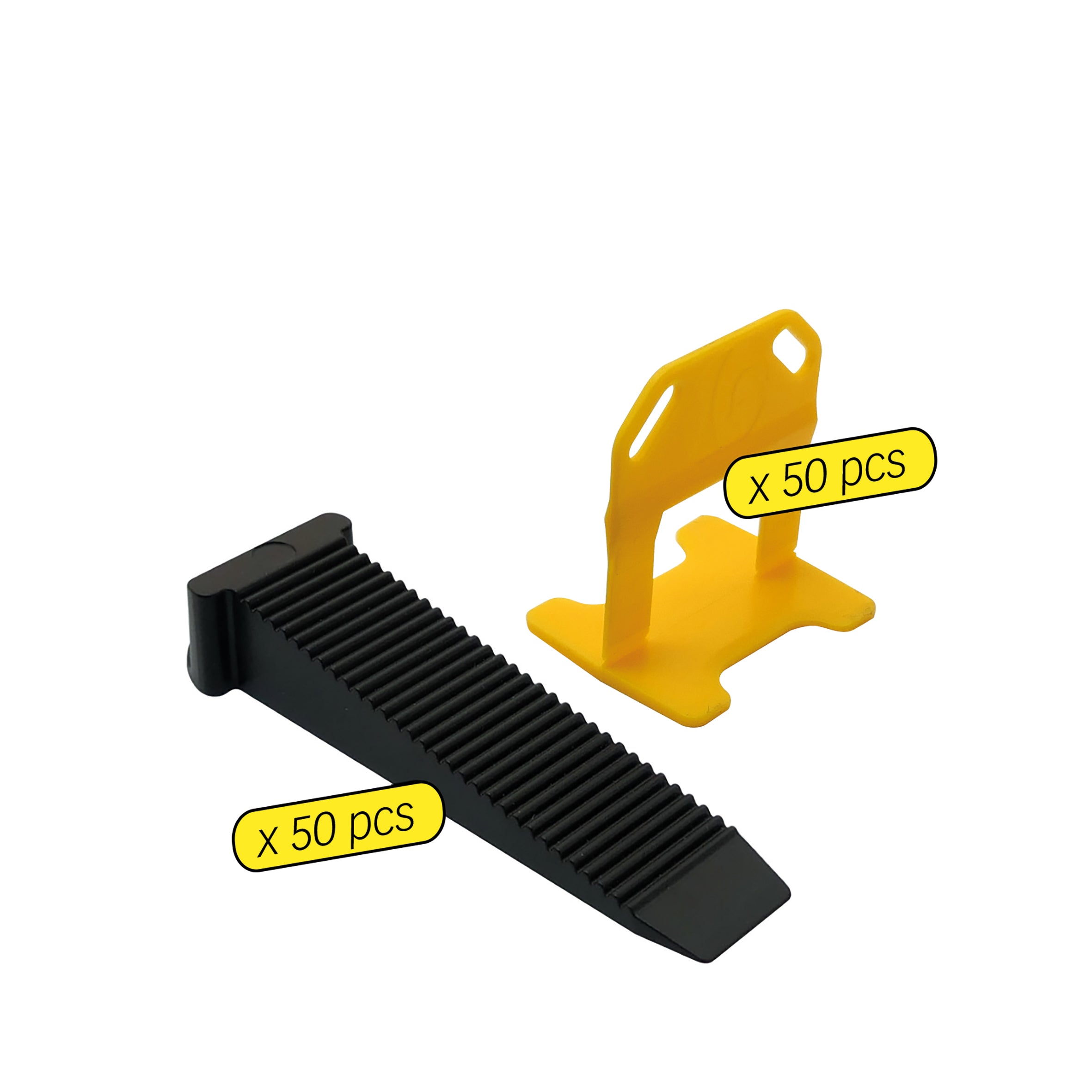 Sachet 50 croisillons 1 mm autonivelants + cales - MEJIX - 180096