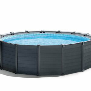Piscine tubulaire Graphite - Ronde - D478xH124cm
