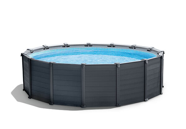Piscine tubulaire Graphite - Ronde - D478xH124cm