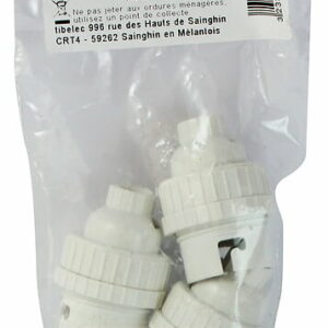 Lot de 3 douilles B22 plastique