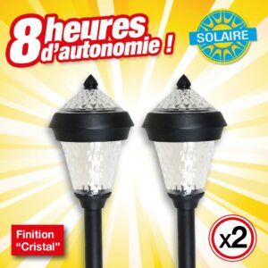 2 lampes solaire Cristal