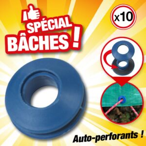 OEILLETS AUTO-PERFORANTS par 10 pièces