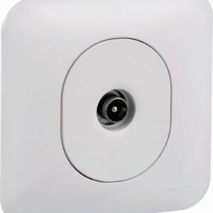 Ovalis - Prise TV - Blanc