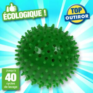 Boules de lavage écologiques avec perles de céramique et picots