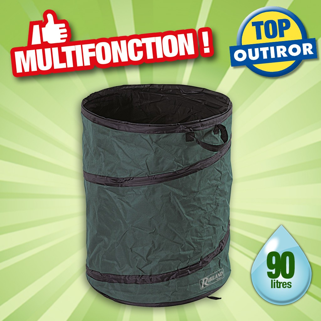 SAC POP-UP 90L DECHETS DE JARDIN & MULTIFONCTIONS