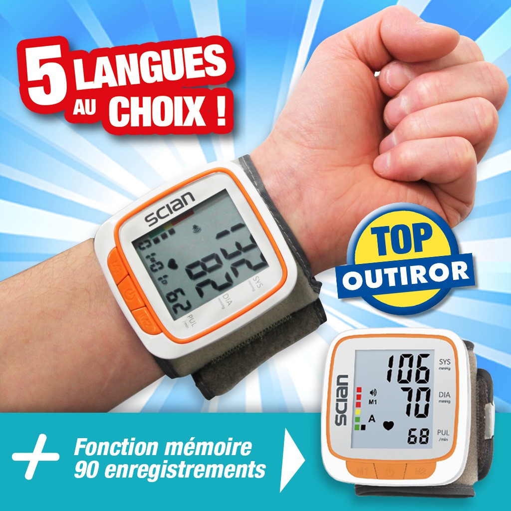 Tensiomètre de poignet - Prise de tension et pouls
