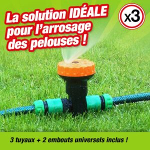 ARROSEUR A PLANTER lot de 3+ 3 TUYAUX