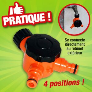 BI-PASSE ROBINETS 4 POSITIONS
