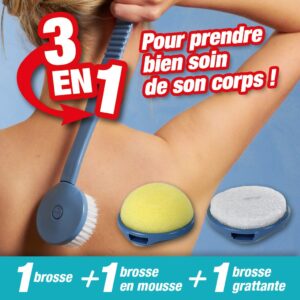 BROSSE POUR LE BAIN 3 EN 1