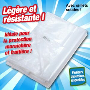BÂCHE OUTIROR TRANSLUCIDE  traitée anti UV, qualité EcoPlatinium