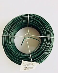 Fil tension plastifiée - Vert - 2,4mm - 100m