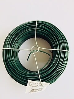 Fil tension plastifiée - Vert - 2,4mm - 100m