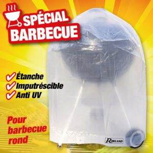 HOUSSE POUR BARBECUE ROND en  90GR/M2, 70XH90CM