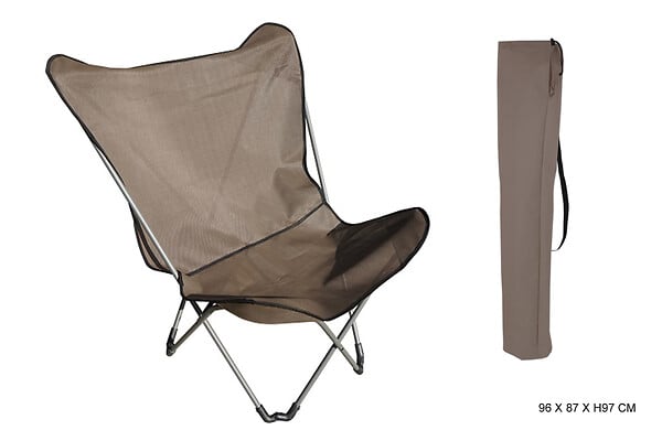 ESSENCIEL GREEN - Chaise de jardin détente pliante XXL