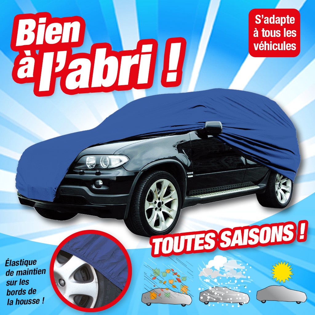 HOUSSE AUTO DE PROTECTION, imperméable et résistante aux intempéries