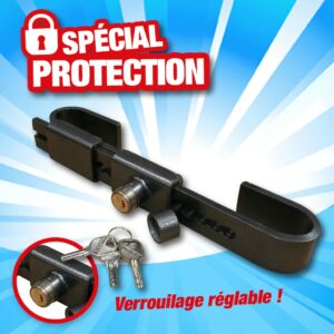 CADENAS A CLE EN ACIER TREMPÉ largeur de verrouillage réglable