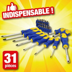 ENSEMBLE TOURNEVIS MANCHE ERGONOMIQUE