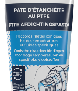 Pâte d'étanchéité au PTFE GEB GEBSOLFLON pour raccords filetés coniques 125g