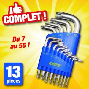 ENSEMBLE DE 13 CLÉS TORX TOUTES TAILLES