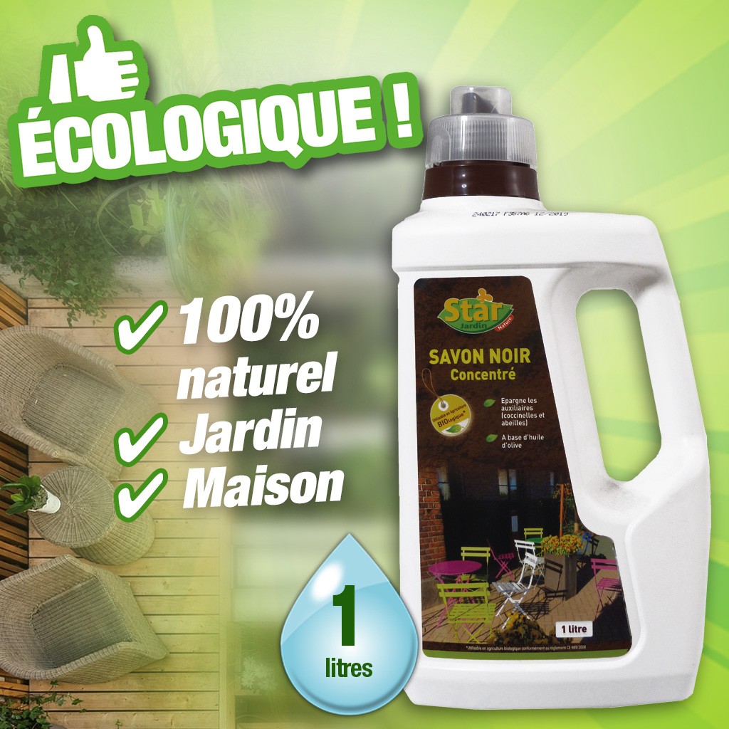 Savon noir concentré 1litre - 100% naturel
