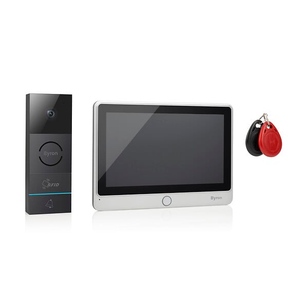 Visiophone filaire avec lecteur de badge RFID