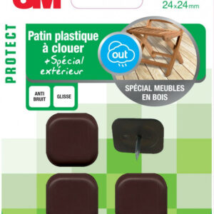 Lot de 4 patins en plastique 3M