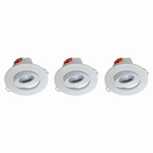 3 spots à encastrer LED intégrée - 5W