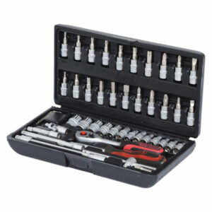 Coffret de douilles F6 1/4'' - CHROMEmat - 46 pcs  - KS TOOLS - 911.0646