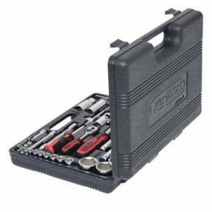 Coffret de douilles F6 1/4'' - 1/2'' - CHROMEmat - 94 pcs - KS TOOLS - 911.0694