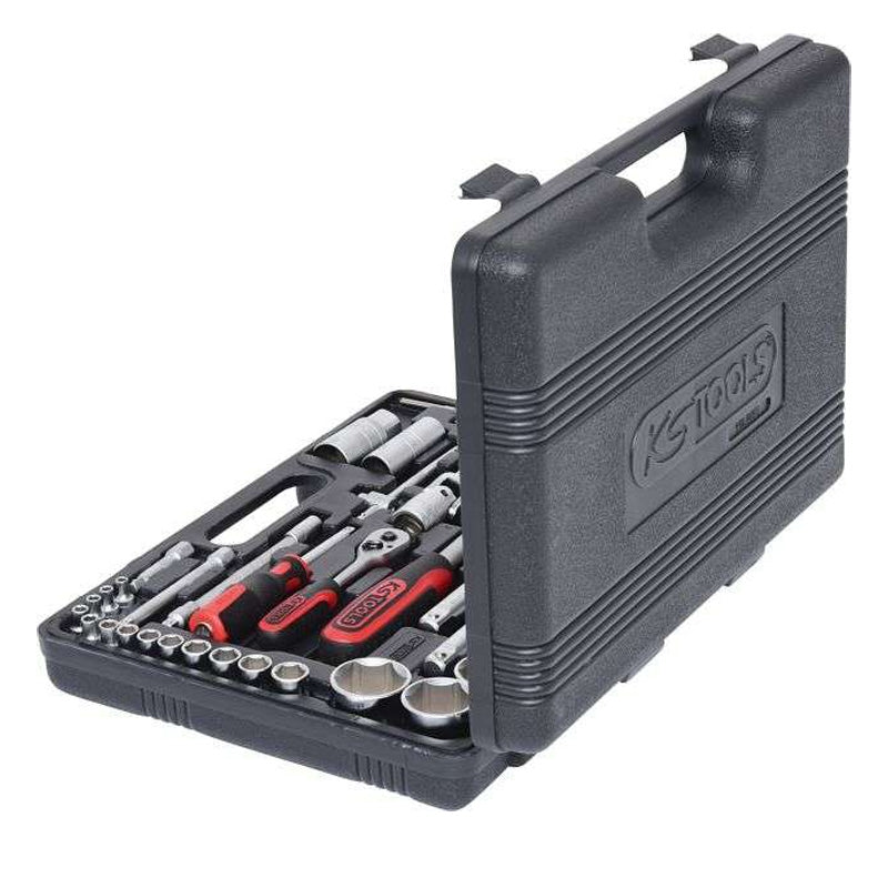 Coffret de douilles F6 1/4'' - 1/2'' - CHROMEmat - 94 pcs - KS TOOLS - 911.0694
