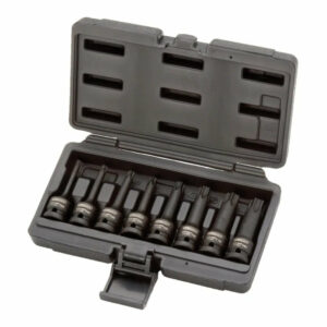 Jeu de 8 douilles tournevis à chocs longues TORX® 1/2'', T30 à T80 - KS TOOLS - 911.0901
