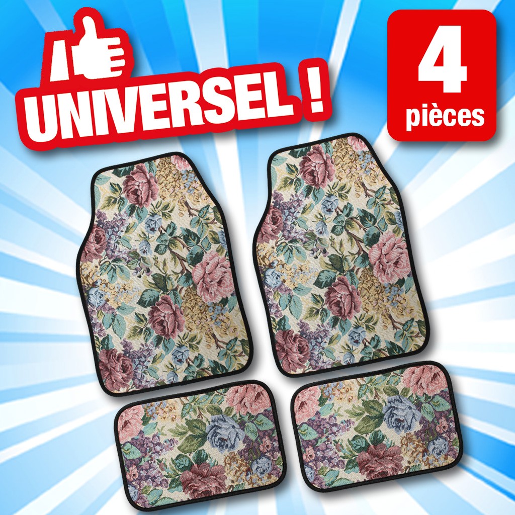 Tapis de voiture "Fleuris" (4)