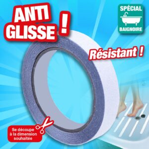 Ruban anti glisse baignoire