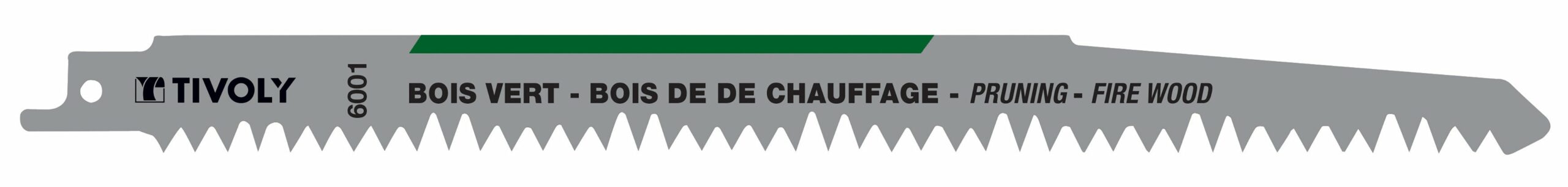 Tivoly Lame de scie sabre -Pour élagage et bois de chauffage -Attache universelle L: 230 / H: 210 / Mixte