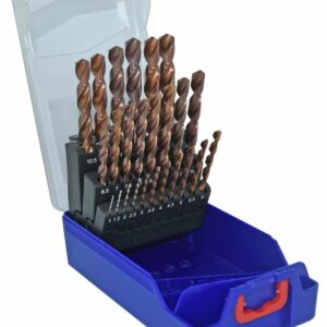 Tivoly   25 forets métaux FURIUS HSS revêtus FUSIO pointe en croix Ø 1 à 13mm par 1/2 PREMIUM