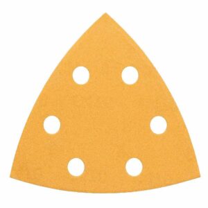 5 Feuilles abrasives C470 BOSCH pour ponceuses Delta 93 mm Best for Wood and Paint 6 trous