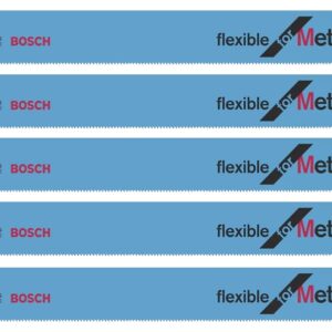 5 lames de scie sabre S 1122 AF Flexible for Metal 225 x 19 x 0,9 mm BOSCH 2608656018